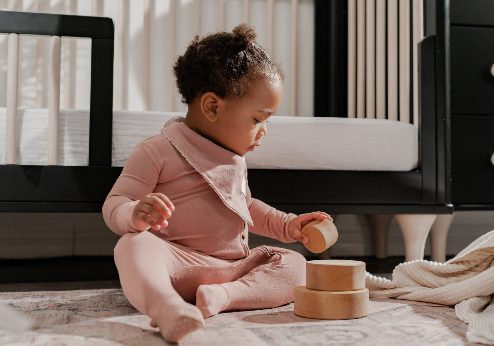 Bamboo Footed Sleeper - Petal Pink