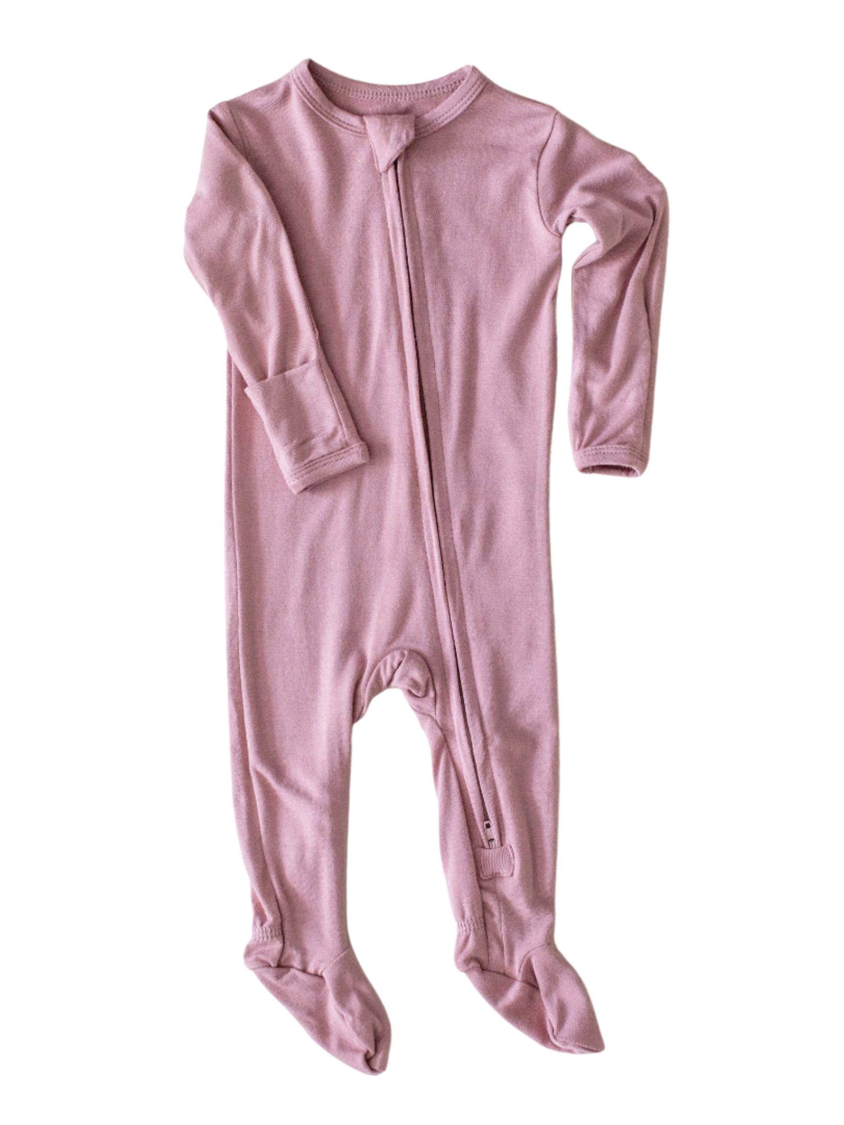 Bamboo Footed Sleeper - Petal Pink