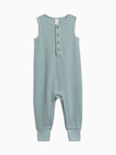 Wade Henley Tank Waffle Romper - Ocean