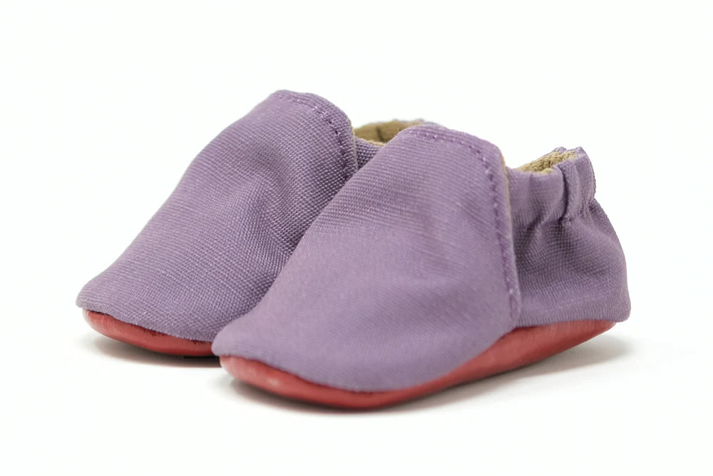 Baby Shoes - Dusty Rose Linen