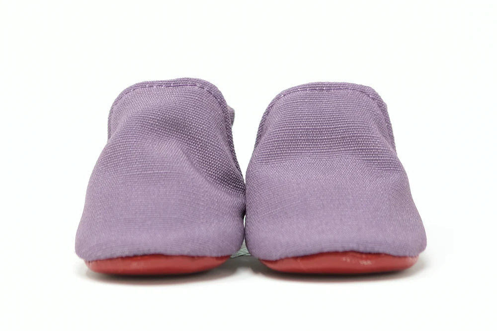 Baby Shoes - Dusty Rose Linen