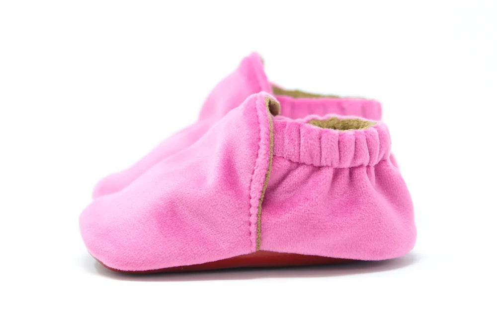 Baby Shoes - Raspberry Velvet