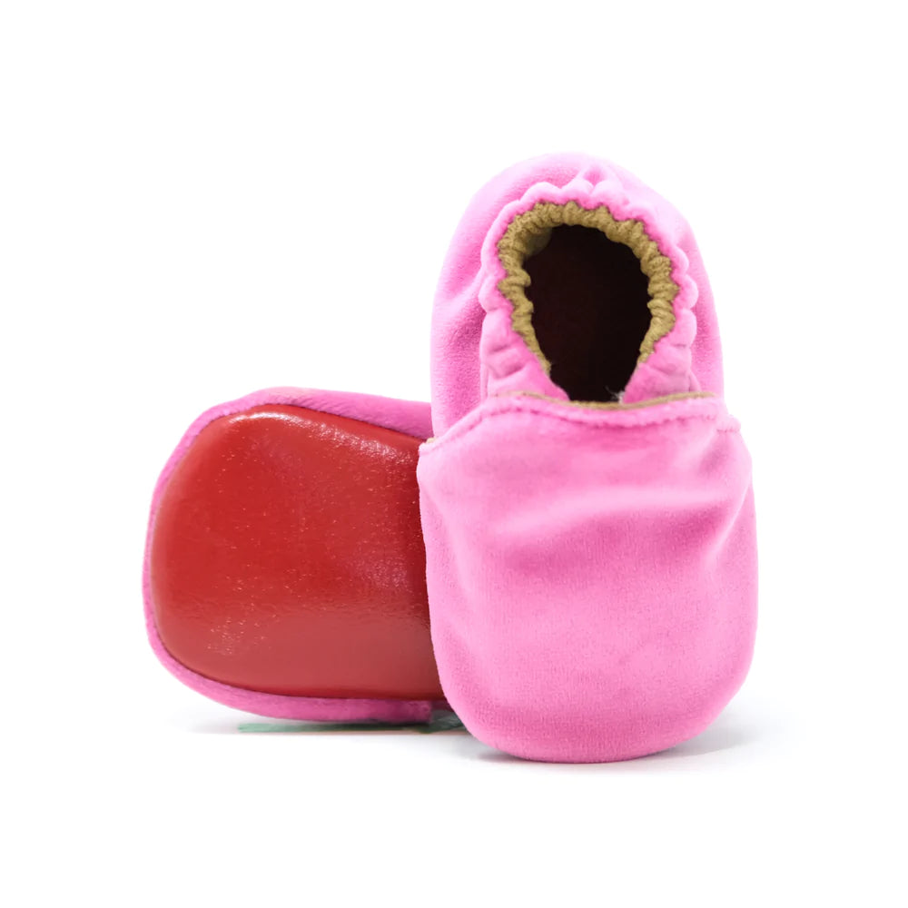 Baby Shoes - Raspberry Velvet
